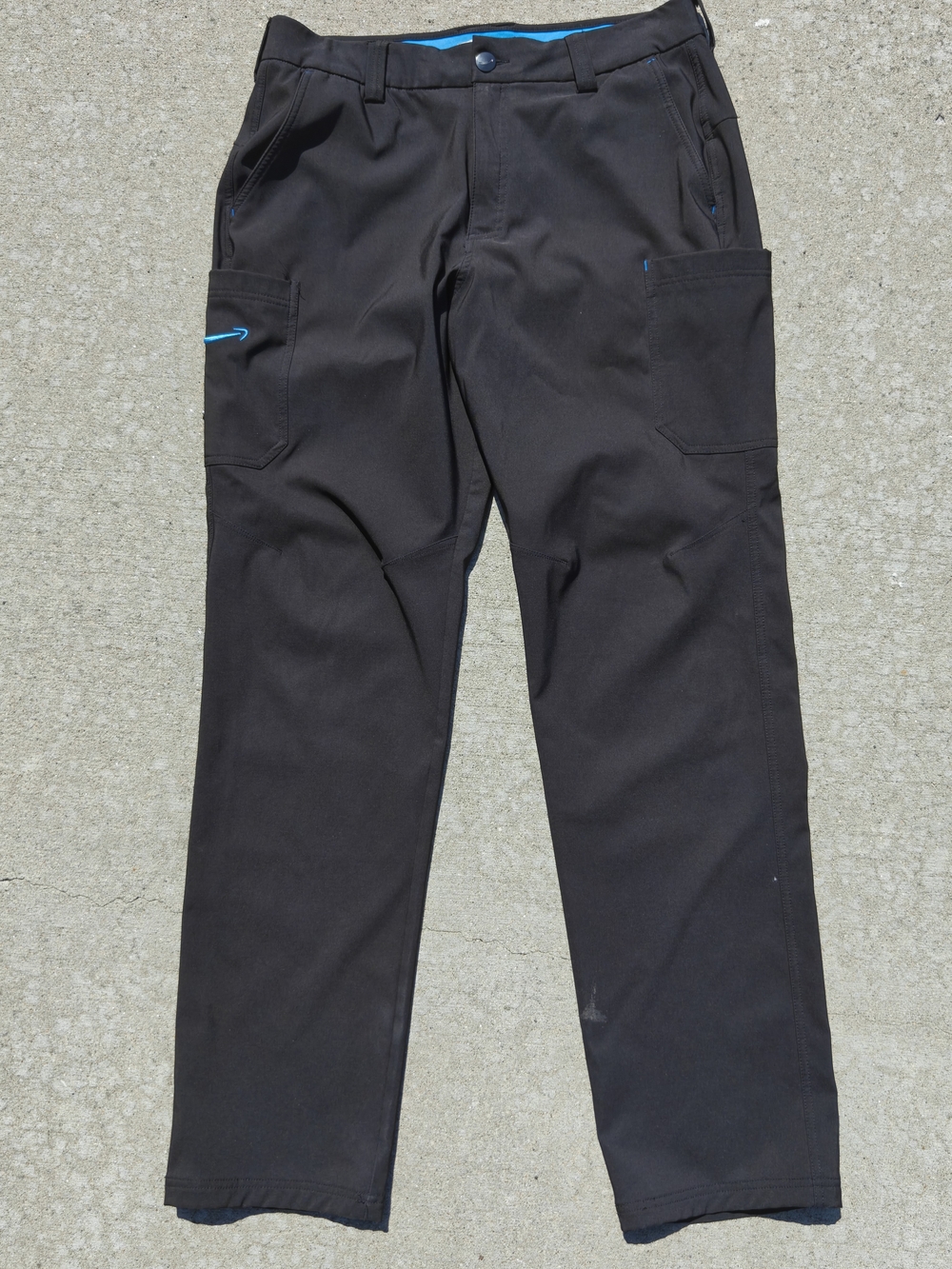 Amazon Employee Uniform Cargo Pants Men's Size L (34-37) Black Luly Yang Stretch